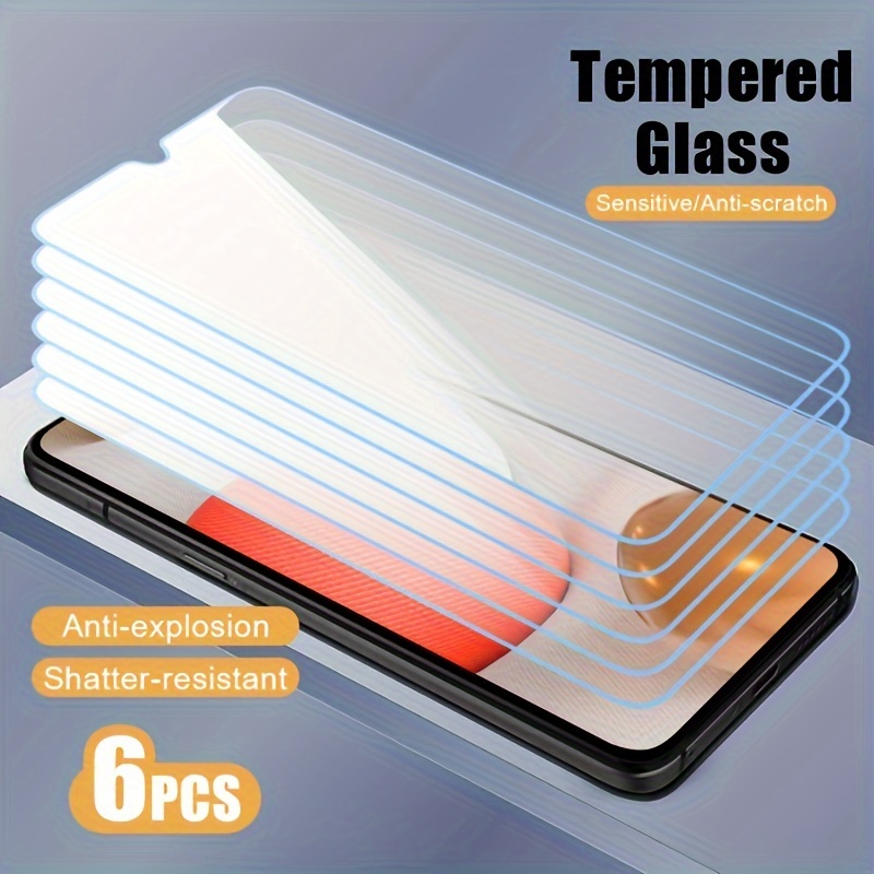 

6-pack Tempered Glass Screen Protector , -resistant, Anti-scratch, Oleophobic Coating, High Clarity – Compatible With A05/a05s/a15/a15 5g/a25/a35/a55/a04/a04s/a04e/a04 /a14/a24 4g/a34/a54 5g