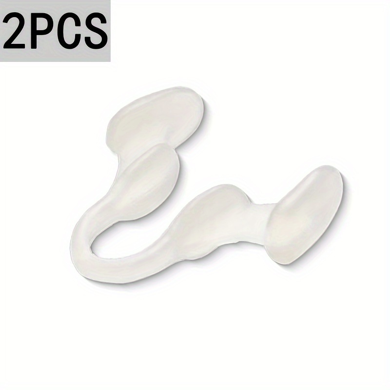 2pcs Anti-Snoring Nose Clips - Adjustable Silicone Snoring Stopper for Men & Women, No Battery Needed, Relieves Nasal Congestion & Sleep Disorders, Improves Sleep Quality, Snore Prevention - Image 3