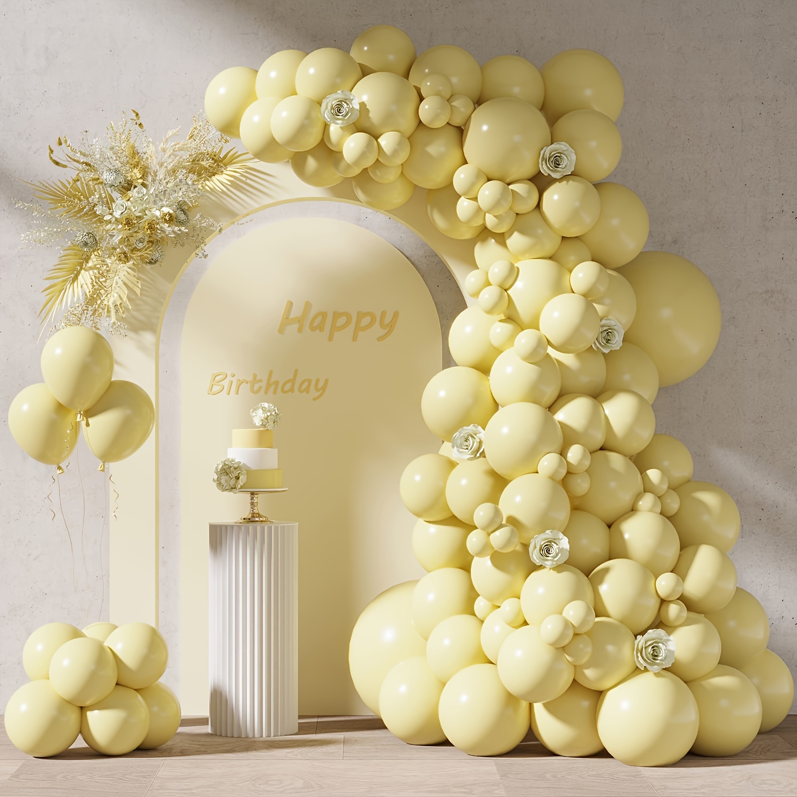 Yellow Balloons Yellow Latex Party Balloons Helium - Temu