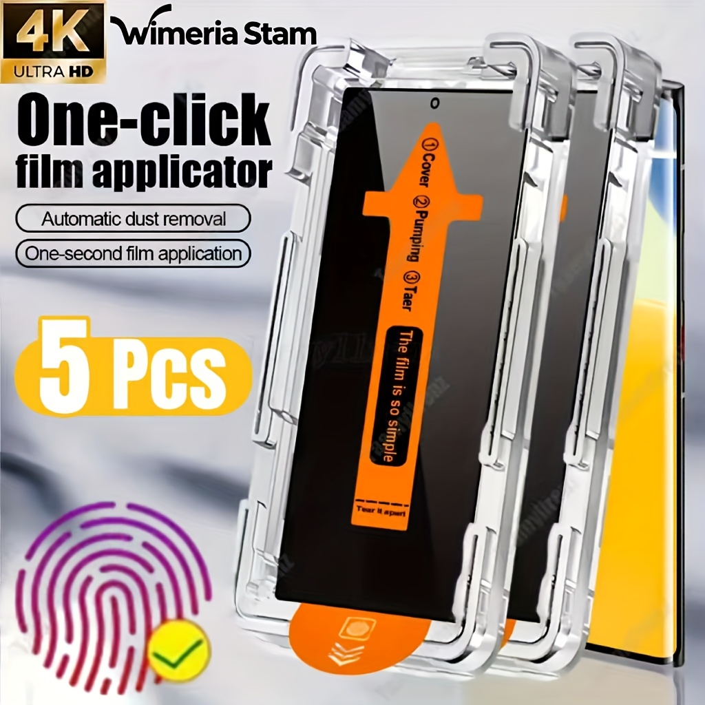 E-shop 5 Stück High-Definition Support Fingerabdruck-Entsperrung Displayschutzfolie Geeignet für Samsung Geeignet für Galaxy S21 S22 S23 S24 S25 Ultra