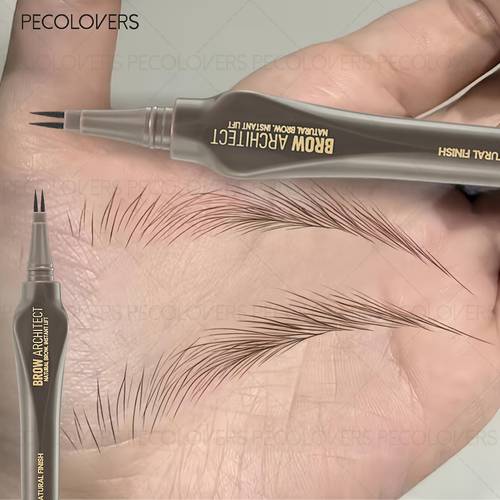 1pc two pronged liquid eyebrow pencil multi color options filling defining eyebrows eyebrow cosmetics by