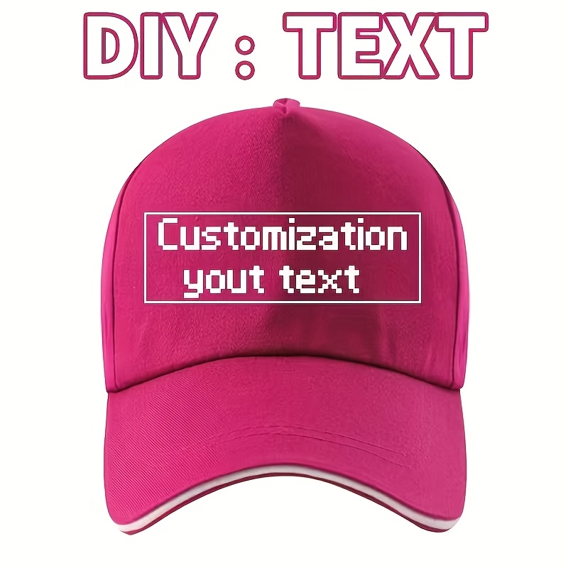 TEMU [custom Item] Ultra-high Cost-performance Custom Baseball , Gift For , Unisex Present - Lightweight Comfortable Adjustable Classic Duckbill Hat