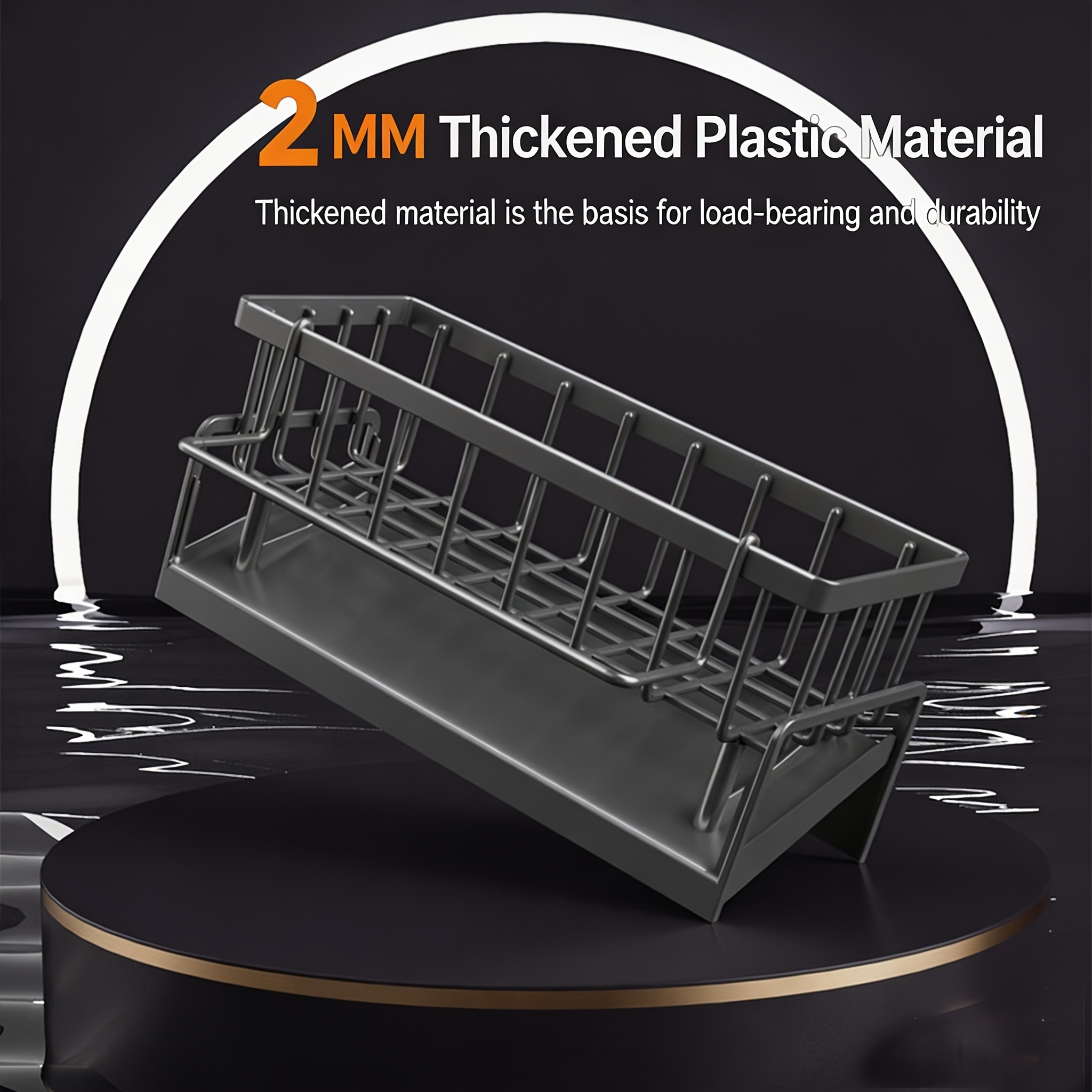 Multi-Functional Kitchen Sink Organizer with Towel Rack