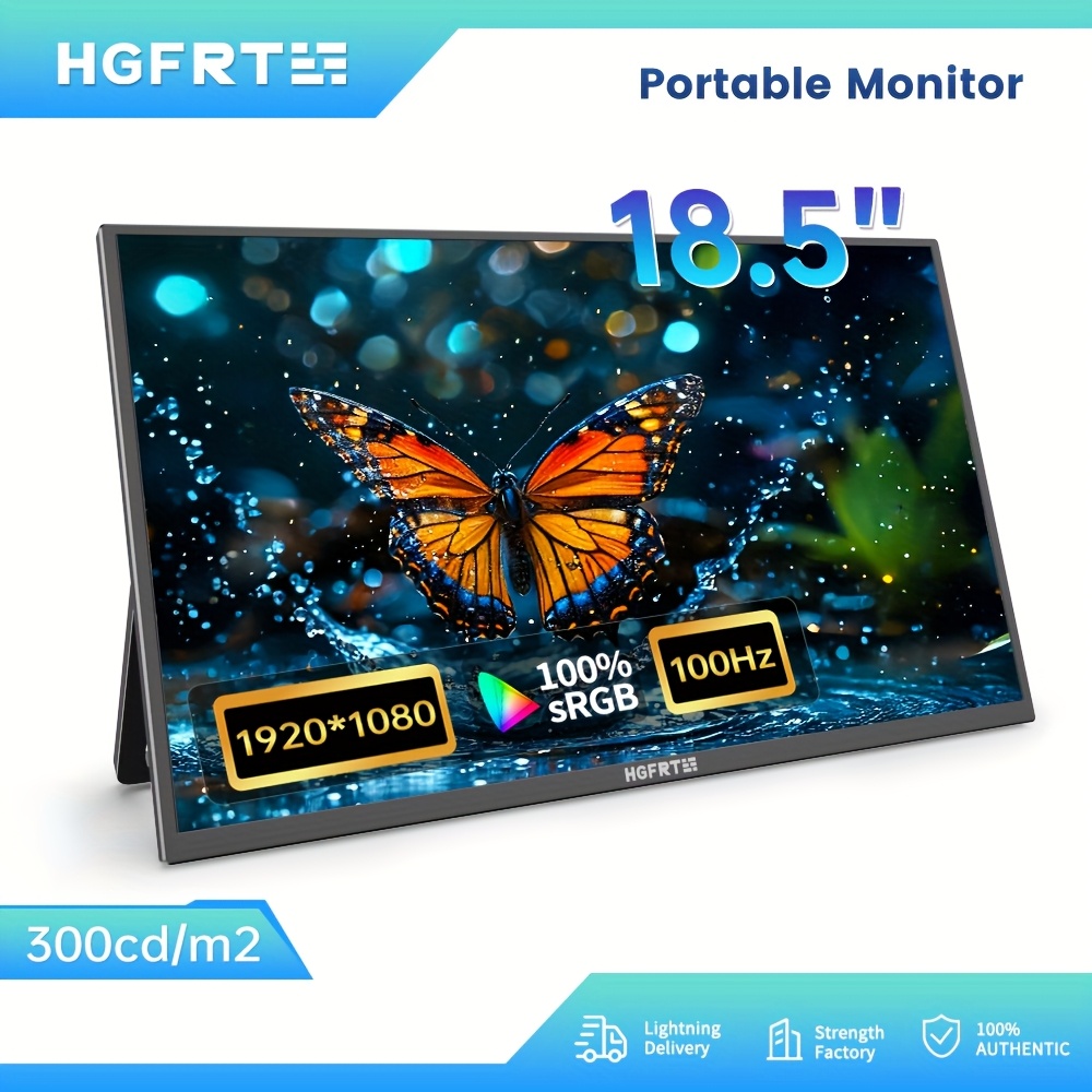 18.5インチポータブルモニター 1080p 100hz ゲームディスプレイ