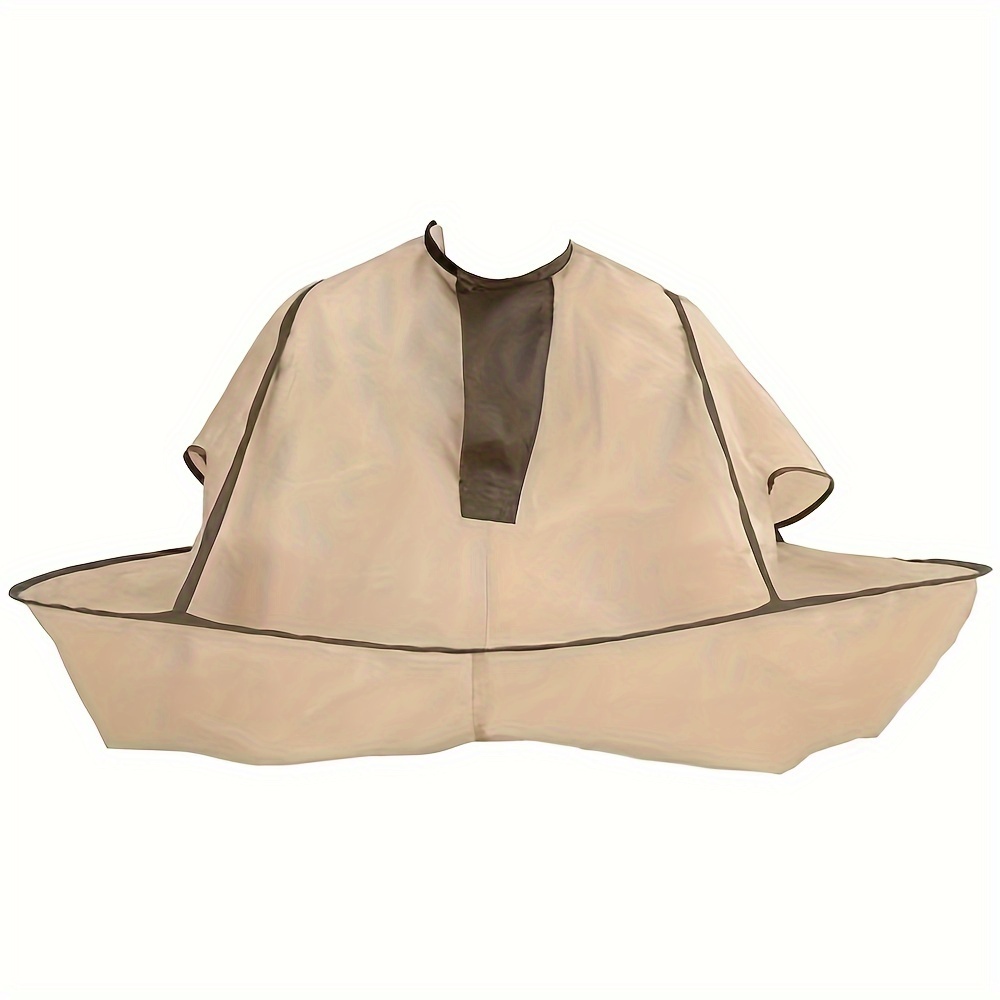 

Professional Hair Cutting Cape - Foldable, Wearable For Salon-quality Haircuts, Polyester