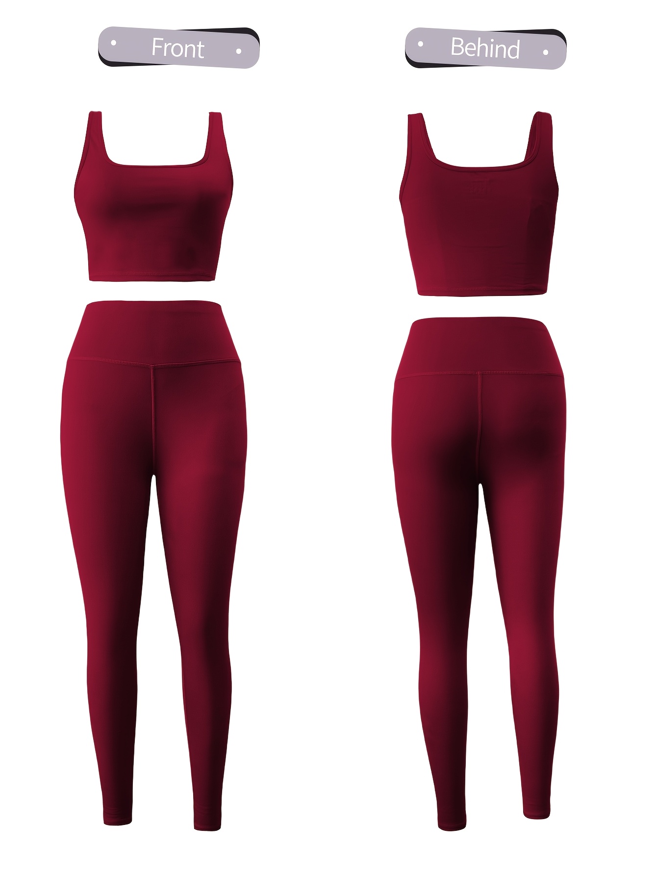 new solid color elastic yoga pants with fleece half-zip