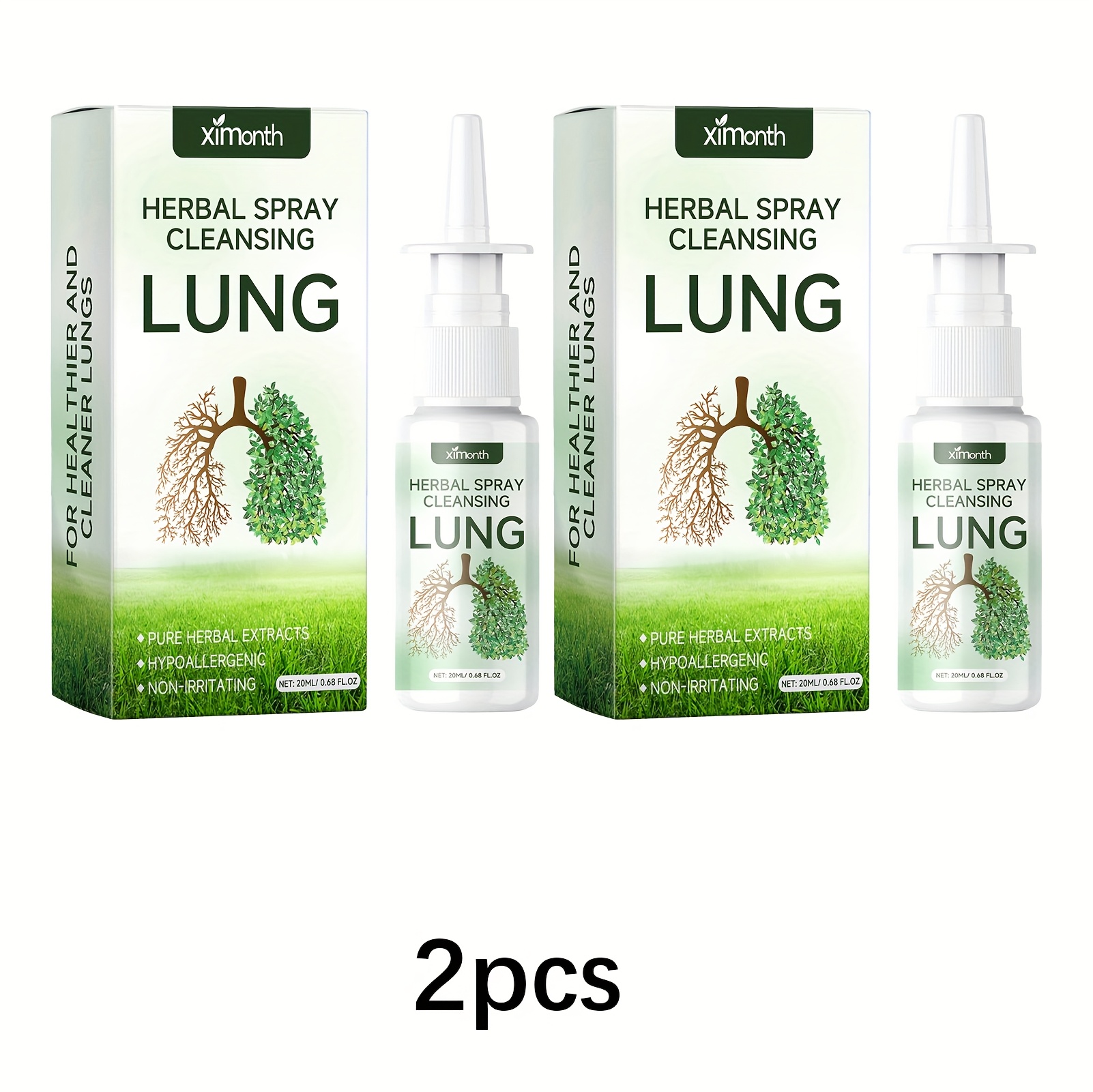 [Herbal Nasal Spray] 2pcs Herbal Nasal Care Spray 0.68oz*2 Contains mint and witch hazel Gently cleanses inside and outside the nose Plant ingredients care for the nasal area Enjoy a breath of fresh air Cool and refreshing Portable and easy to use Suitable for everyone
