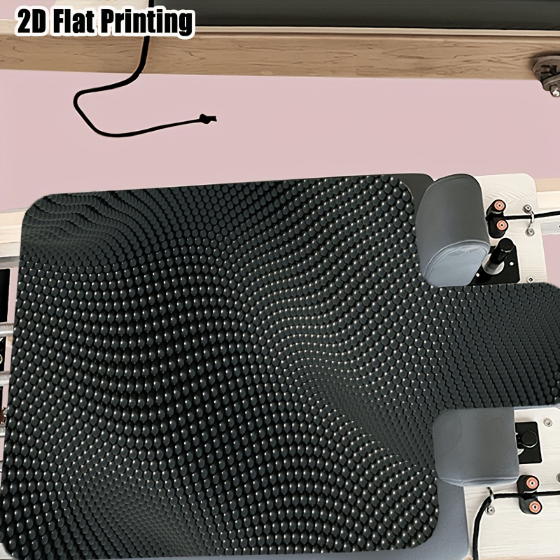 TEMU Tappetino stampato per da letto, tappetino Pilates modificato con design antiscivolo e assorbi-sudore, tappetino protettivo antiscivolo per