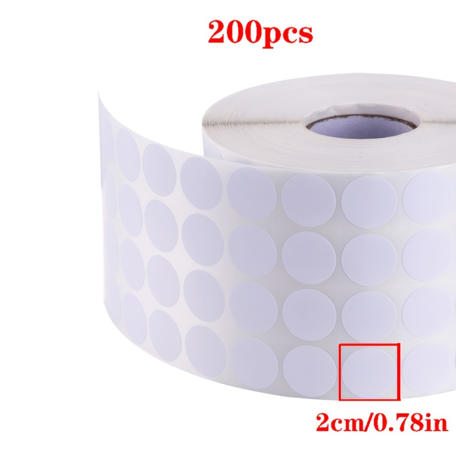 TEMU 200/400pcs Étiquettes Adhésives, Autocollants Ronds Écrivables Multi-, Adaptés à Diverses Étiquettes de Bureau, Écoles, et