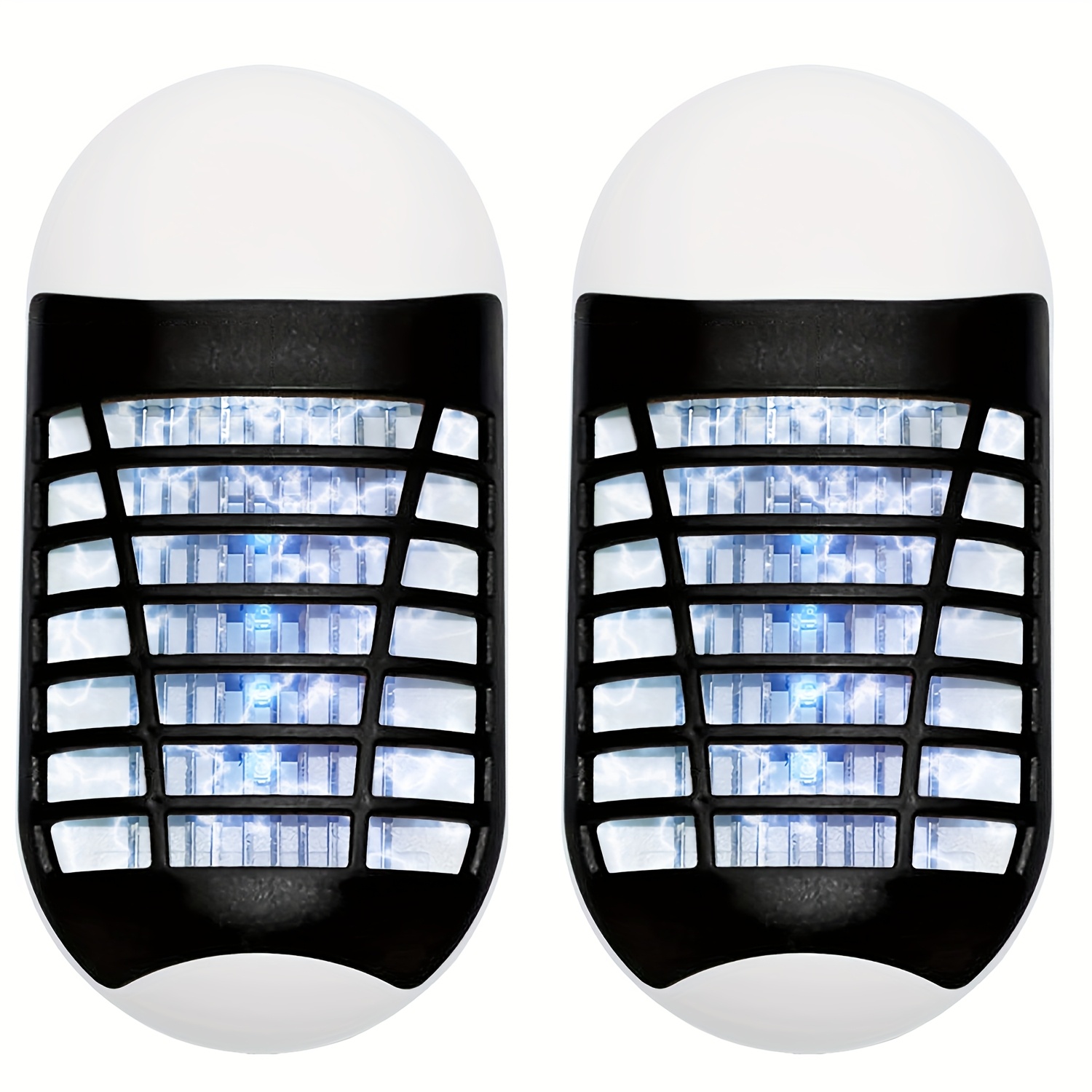 TEMU 2 Pack In Bug Zapper Indoor Flying Trap Indoor, Electronic Gnat Zapper With Led Light For Patio, Bedroom, Kitchen, Office