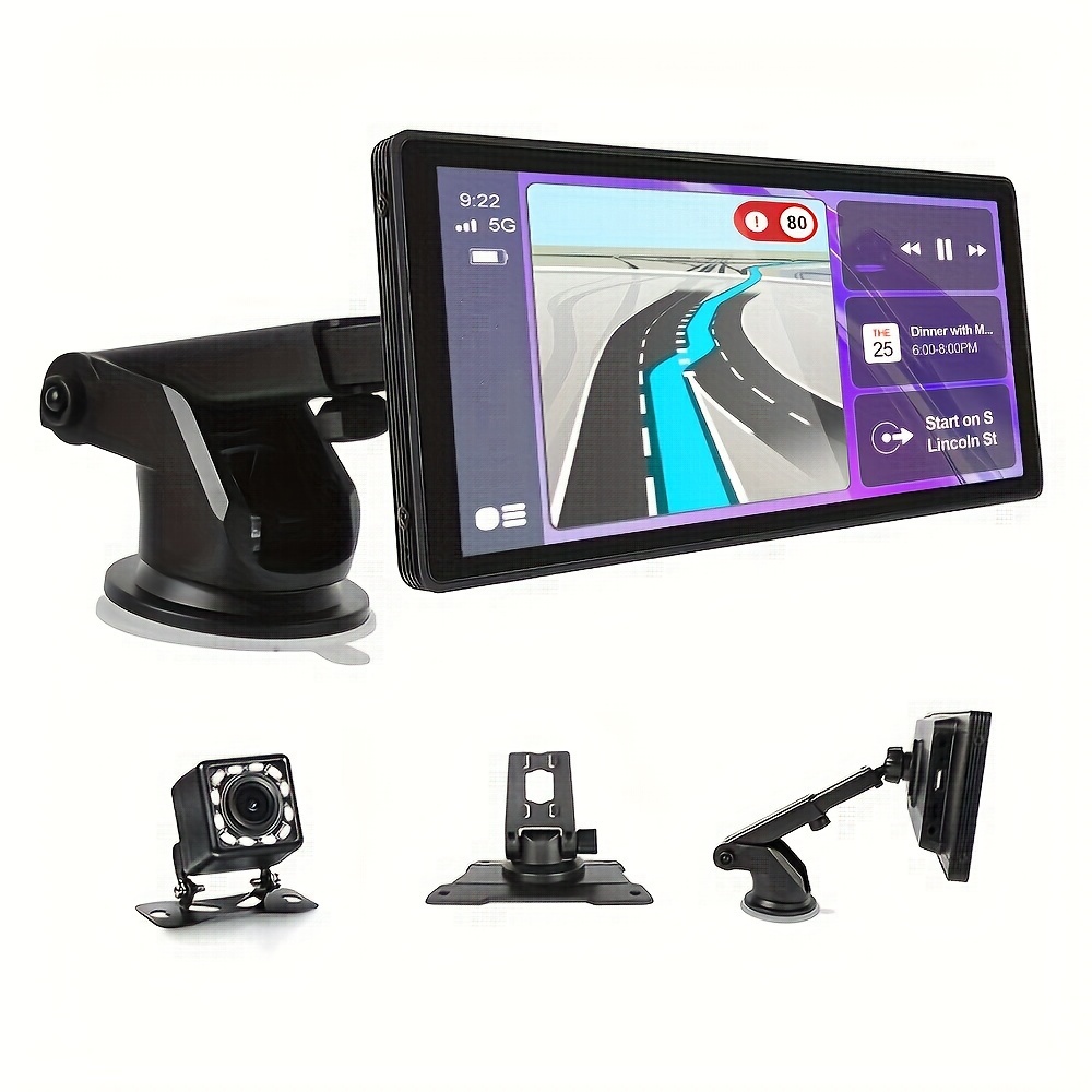 Wireless für Car Play tragbarer Autoschirm, 7-Zoll-HD-Autoradioempfänger,  mit Android Auto GPS/Sprachsteuerung/AUX/TF - Temu Germany