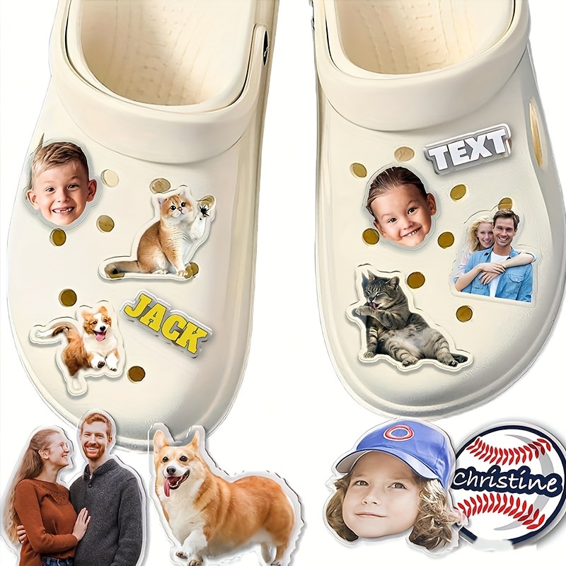 

[customer ] Custom Acrylic Shoe Charms - Personalized Photo & Decorations For Clogs, Sandals & Beach Footwear - Unique Gift Idea