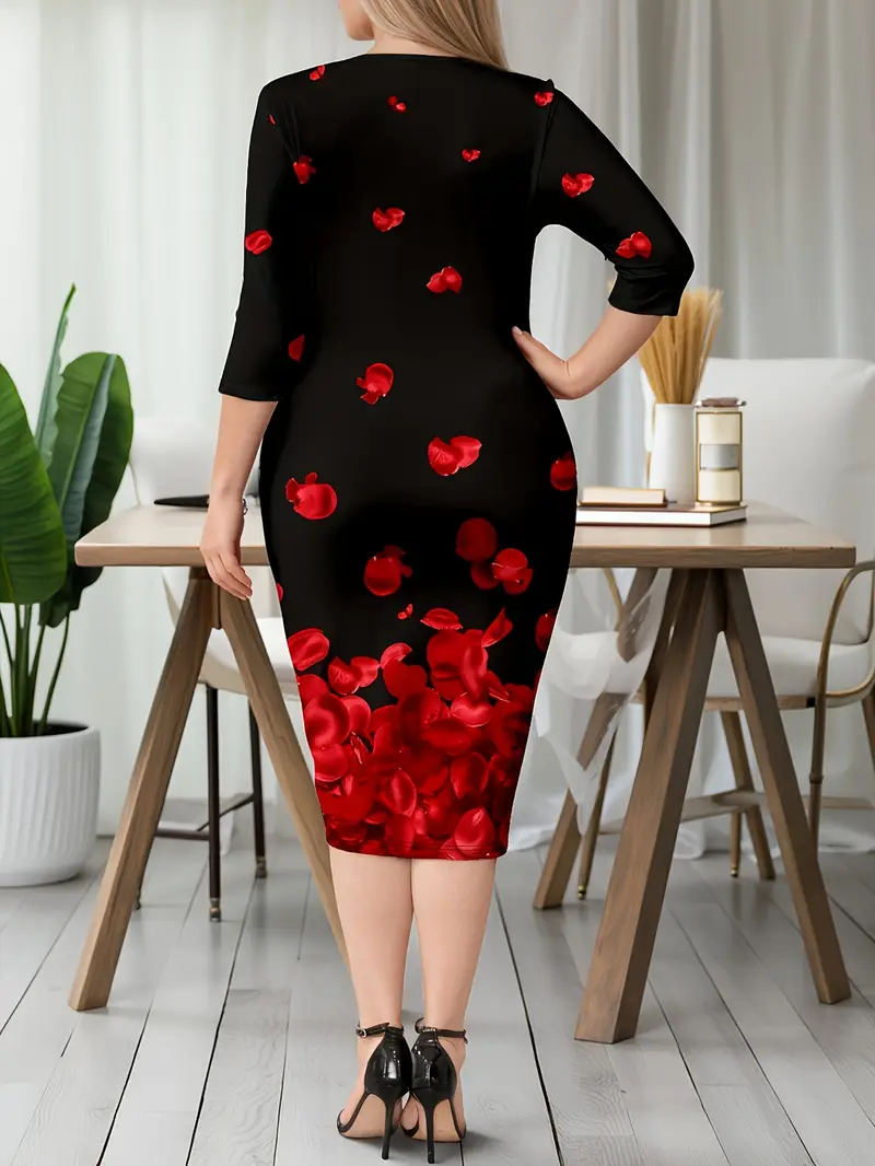 plus size plus size plus size womens black background red - Temu Mauritius plus size plus size plus size womens black background red - Temu Mauritius