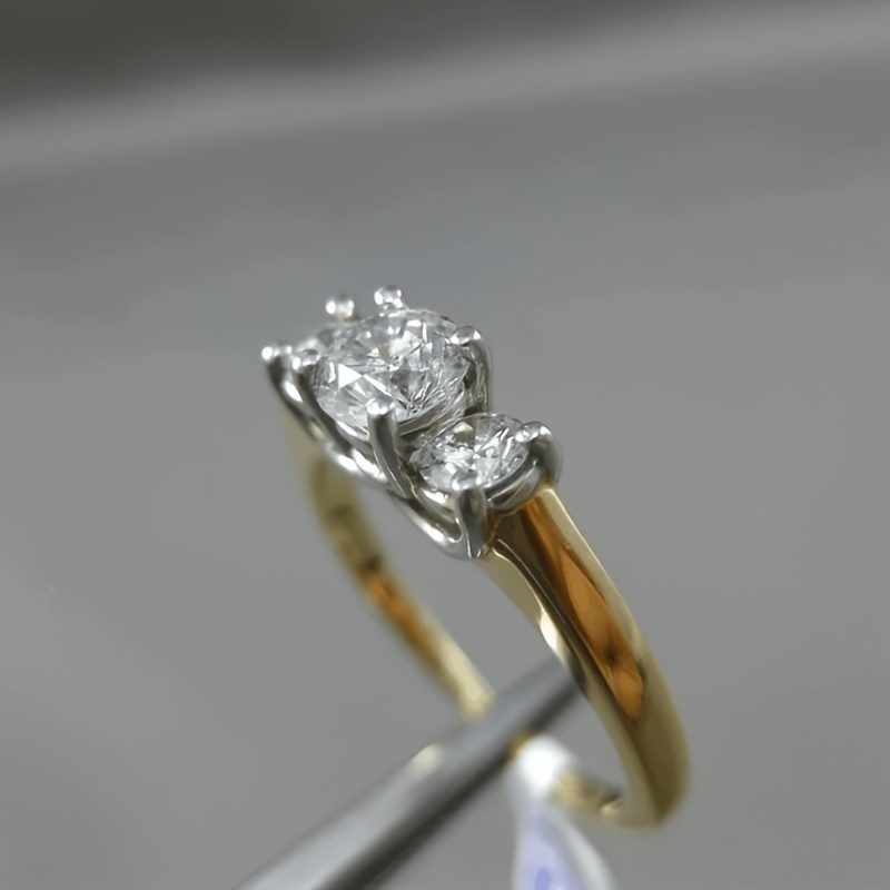 Men's Elegant 2-Carat Moissanite Engagement Ring, S925 Silver