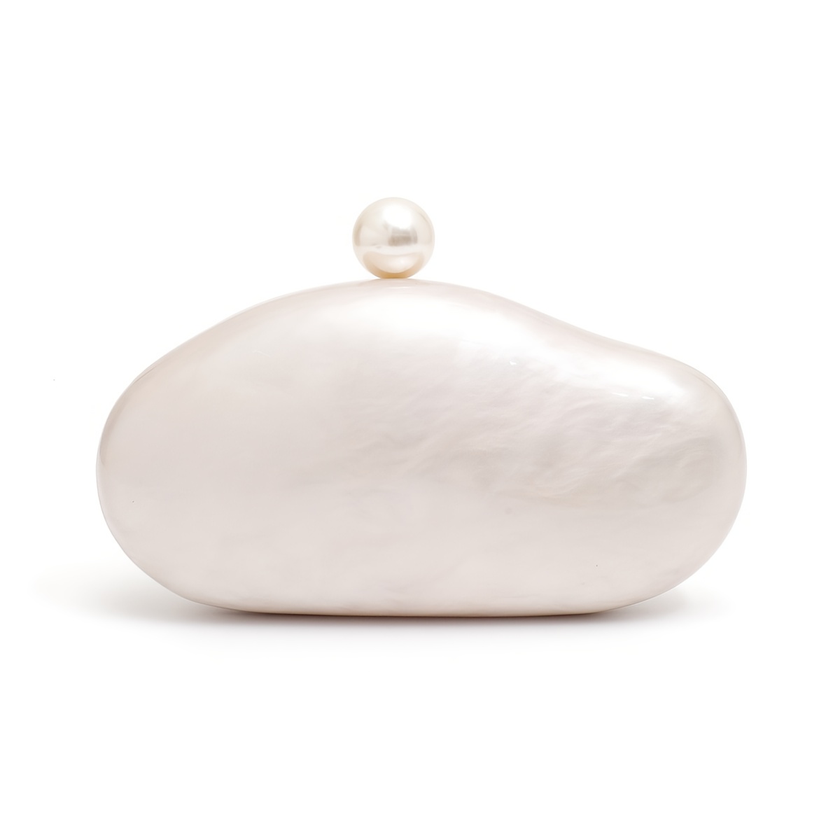 TEMU Women' Elegant Solid Color Acrylic Clutch Purse With Decor & Detachable Strap - Closure Novelty Shaped Evening Bag Suitable For Wedding, Party,