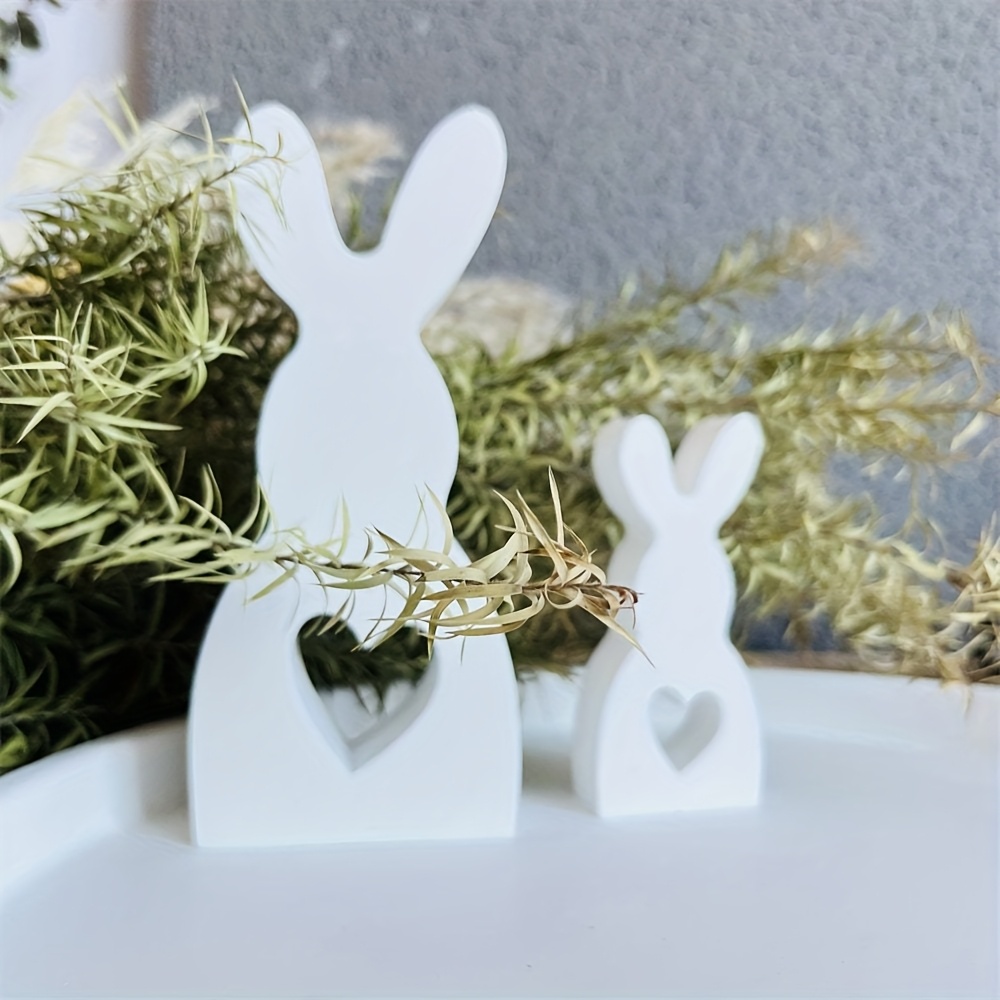 

2pcs Easter Bunny Silicone Molds For Resin & Concrete Crafting - Handmade Casting Tools