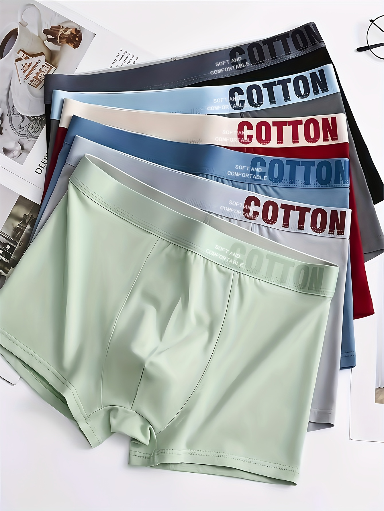 6 Pairs of Men'S Briefs, Men'S Shorts, Comfortable And Breathable