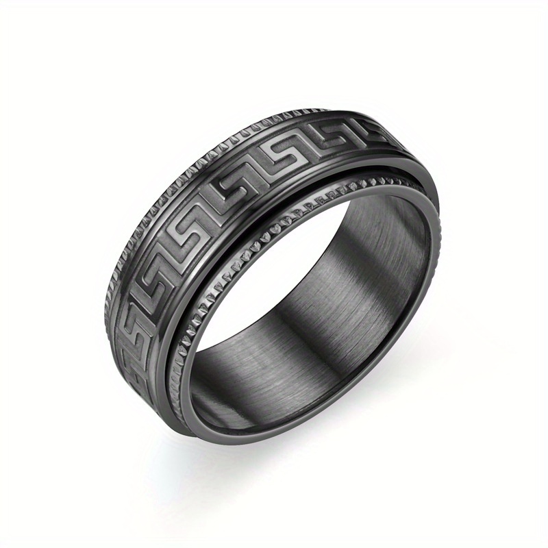the retro fretwork rotatable ring is   in 3 colors suitable for festivals such as   and christmas   a trendy and personalized accessory Product details 4