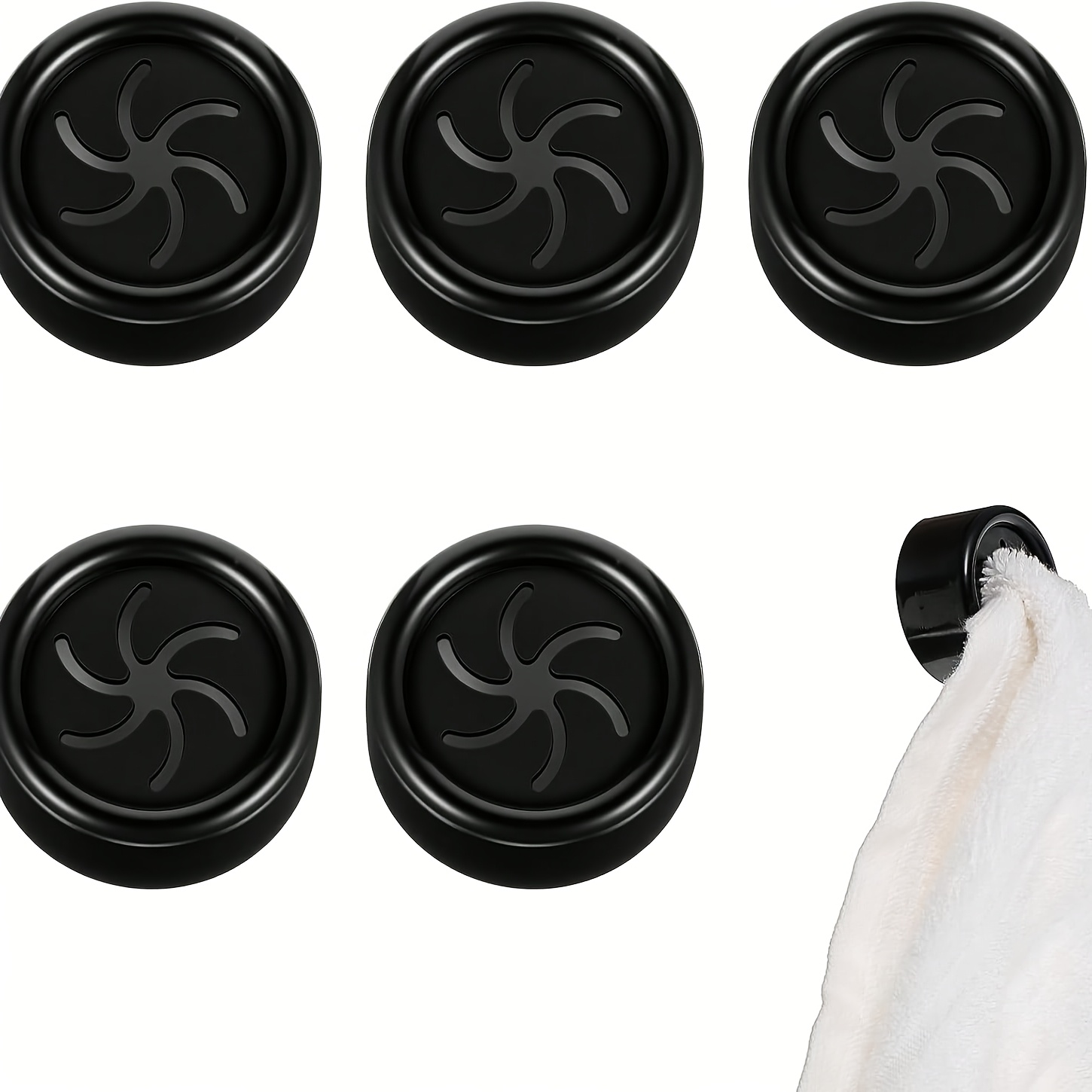 TEMU 6pcs Non Punching Dishwashing Cloth Storage Clip Dishcloth Clip Kitchen Household Gloves Hook Towel Rack Hole Clip Wall Hanging
