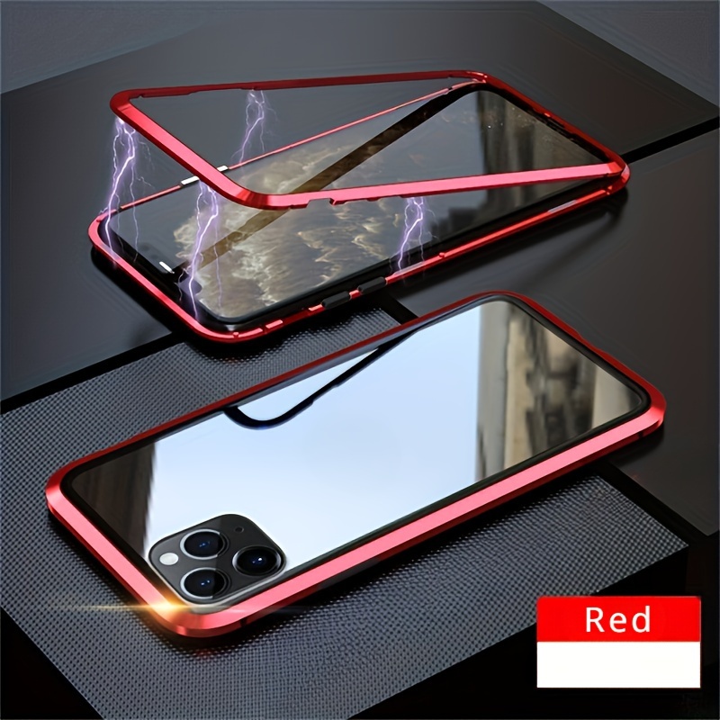 iPhone 13 Mini Metal Bumper with Tempered Glass Back