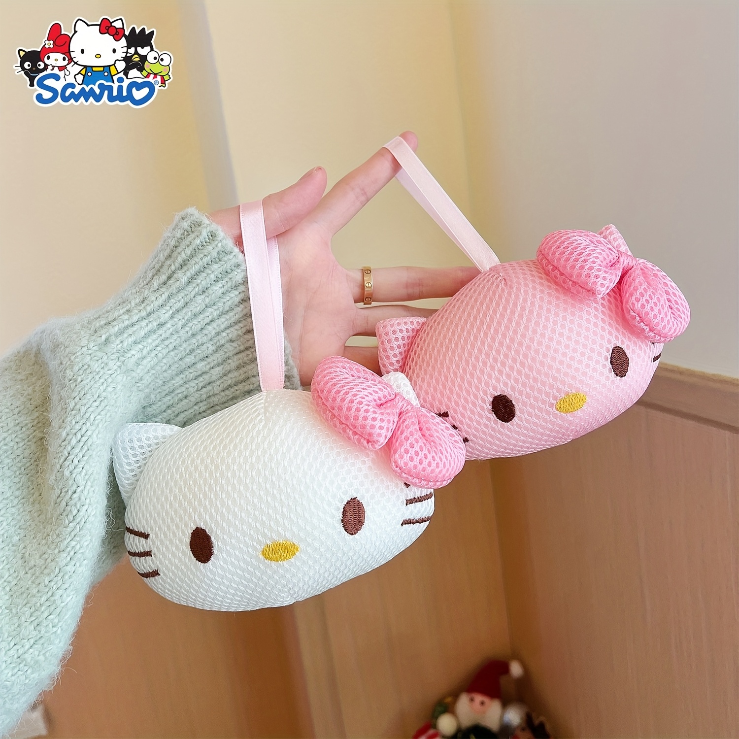 Licensed Cute Bath Sponge, Soft Mesh Exfoliating Scrubber