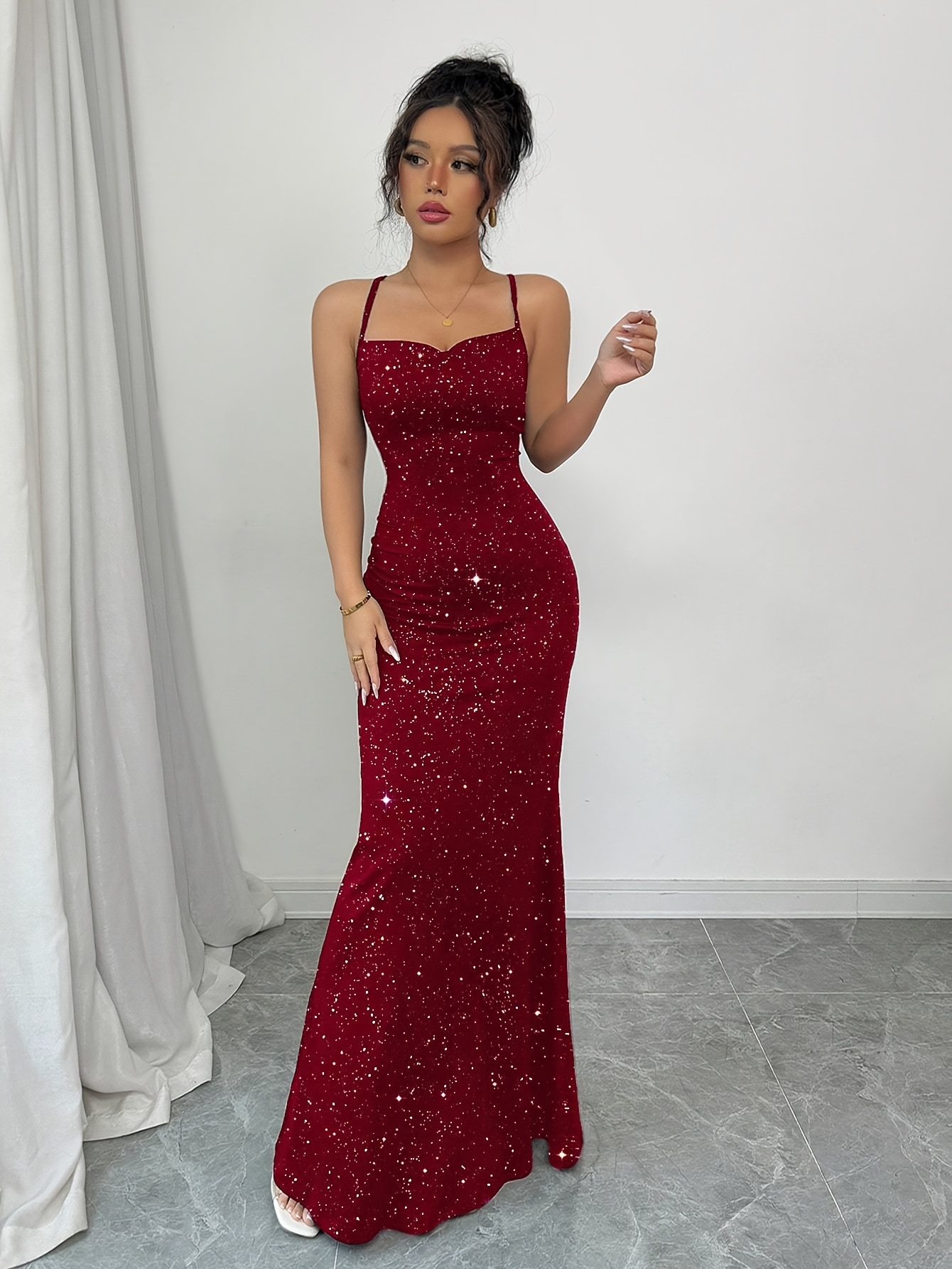 jasmine red dress Jasmine Maxi Dress with Gold Buckle