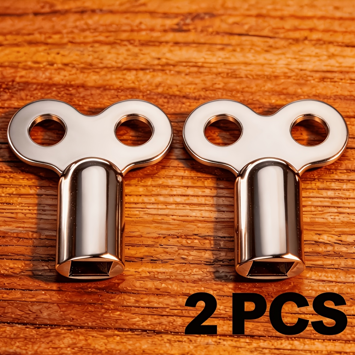 Radiator Bleed Valve Key | 2-pack | Durable Alloy Construction | Universal Fit For Heating Vent Valves | Eu Standard Connection Thread | High-quality Alloy Bleed Valve Key