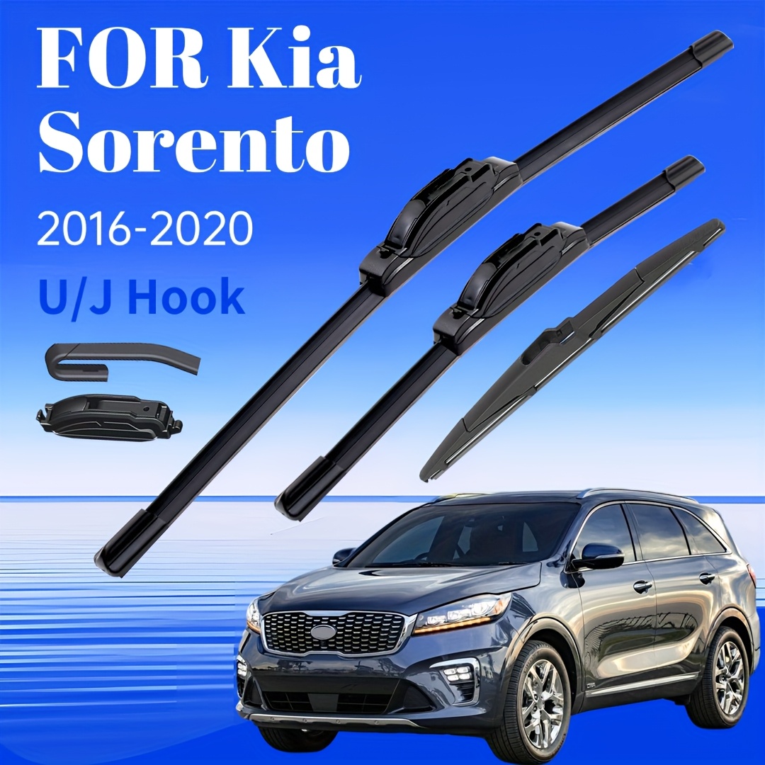 TEMU Windshield Wiper Blade Replacement Suitable For 2016-2020, Includes 26-inch, 16-inch, And 11-inch Wipers, Front And Rear Wiper Set, Durable And