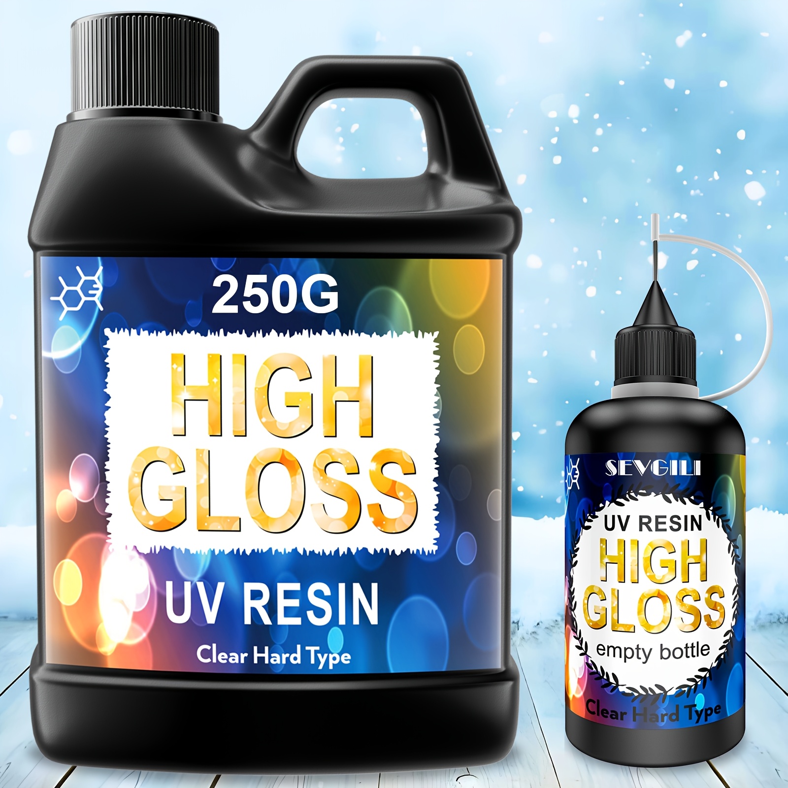 TEMU Fast-curing Uv Resin Adhesive - Yellowing-resistant, Ideal For & Crafts, Includes Uv Lamp, Christmas Gifts & Black Friday Specials