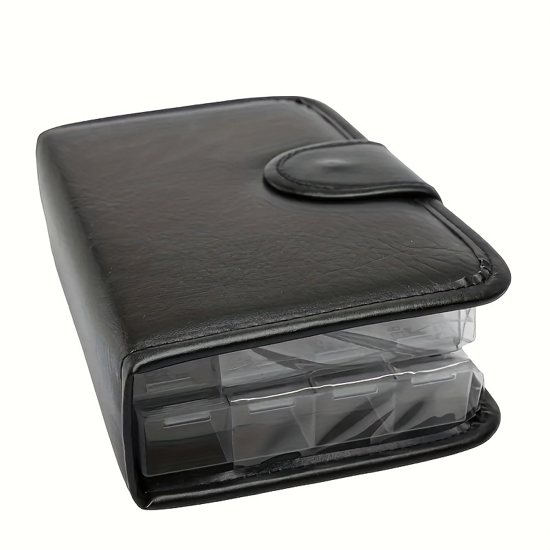 56 Grid Leather Set Medicine Box, Medicine Storage Box, Leather Bag Medicine Box