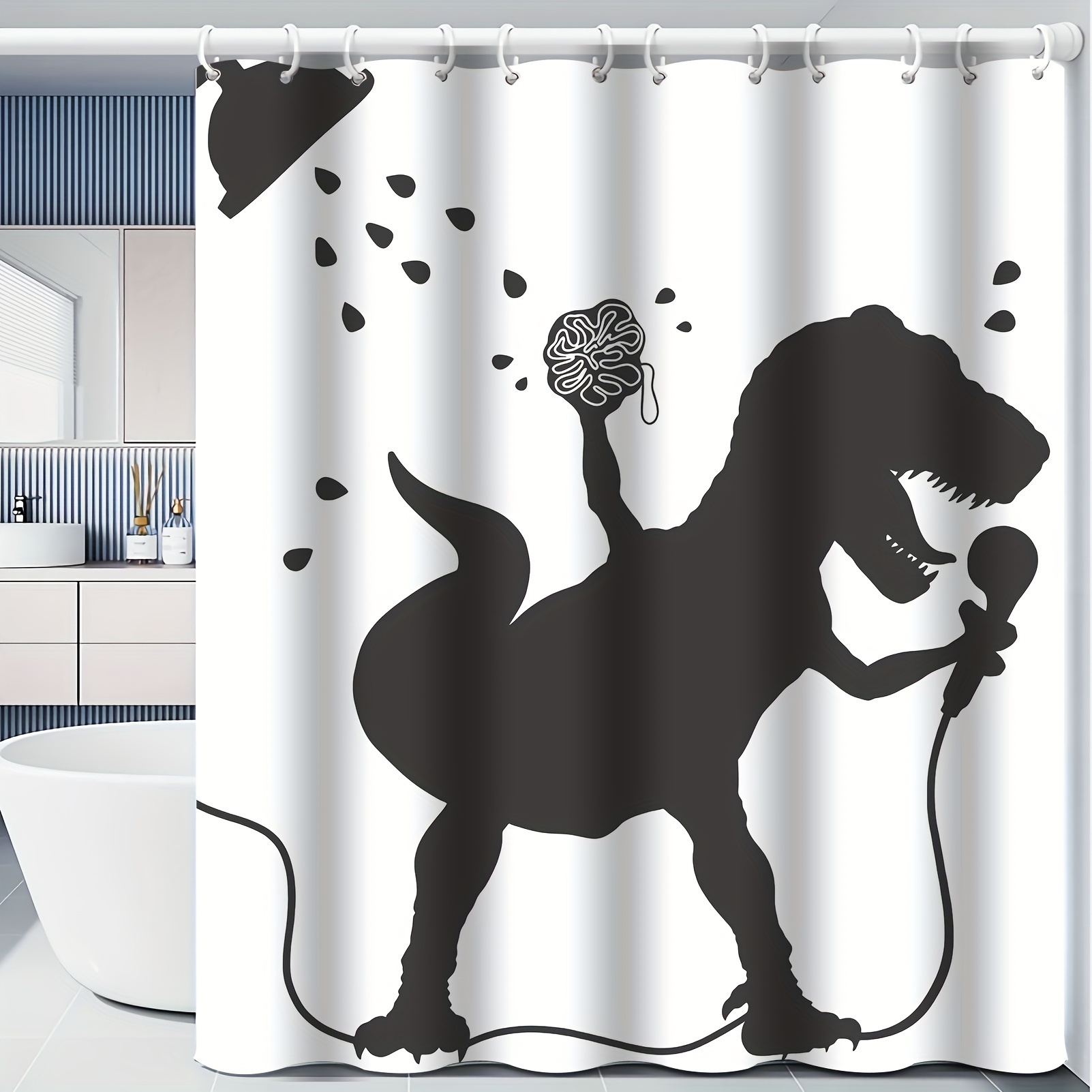 Shower Curtain Cat Siren Sailboat Fun Bathroom Decor - Temu Canada