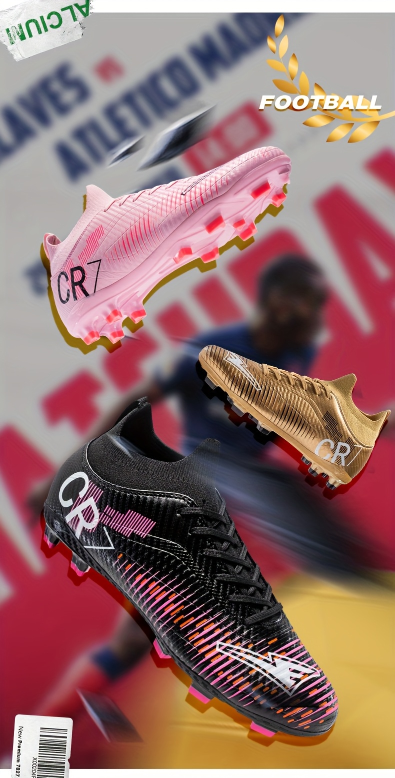 youth boys' high top football cleats lightweight breathable Temu