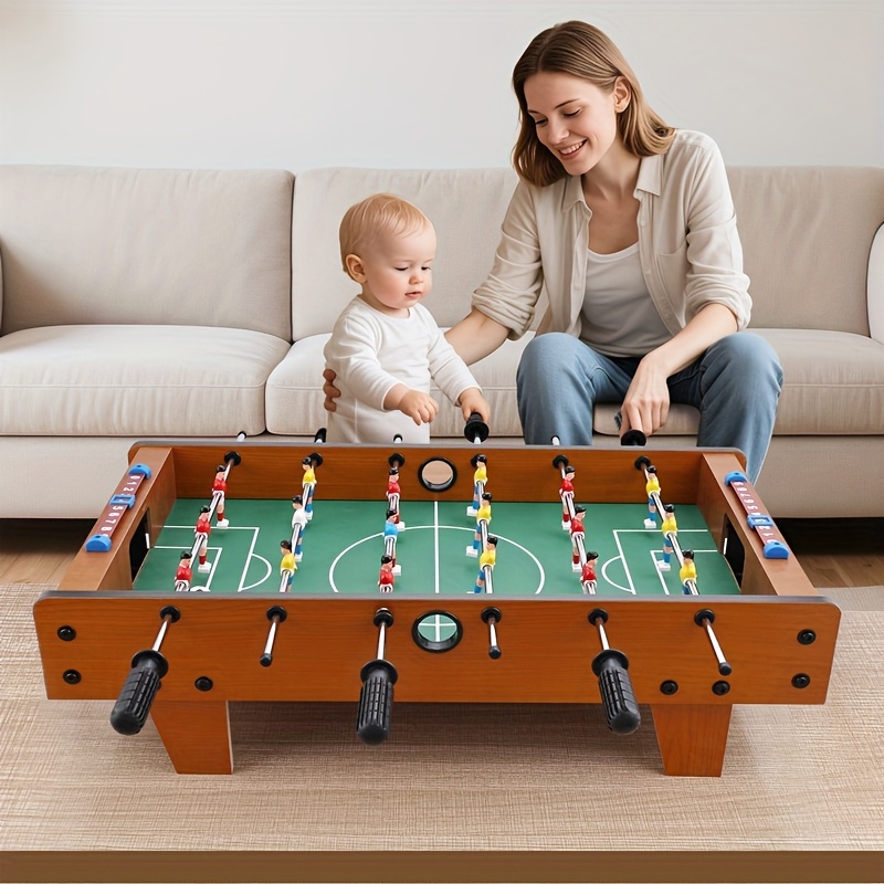 50 inch foosball table with 12 players heavy duty wooden construction 12 player foosball game with 12 position 12 position compact desk for home office party ideal for adults teens Product details 4