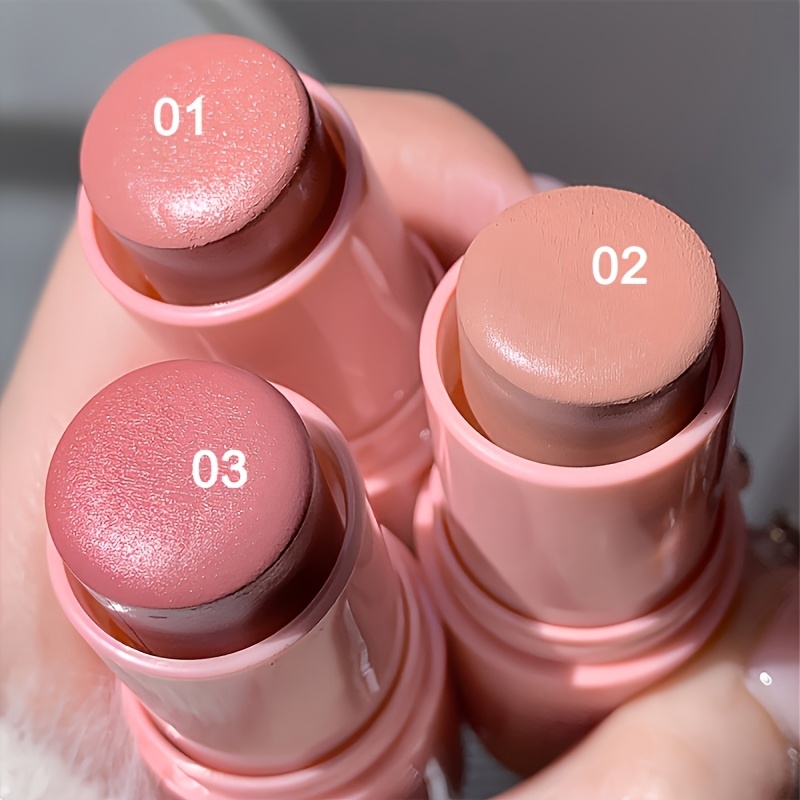 Image of 3pcs Blush Stick Set, Matte And Brightening Blush Cream, Long-lasting And Non-fading Makeup, Essential Cosmetics For Going Out, Perfect Gift
