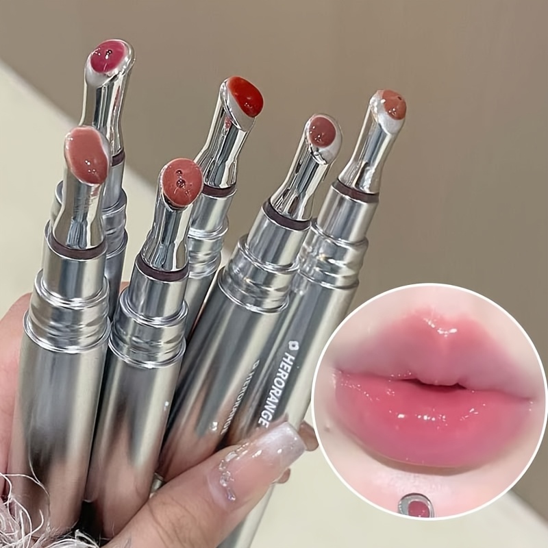 TEMU [6pcs Set] Tinted Lip Oil, Moisturizing And Nourishing Lip Gloss. Plump Lips, A Must-have Makeup For Women. Lip Care. An Ideal Gift For