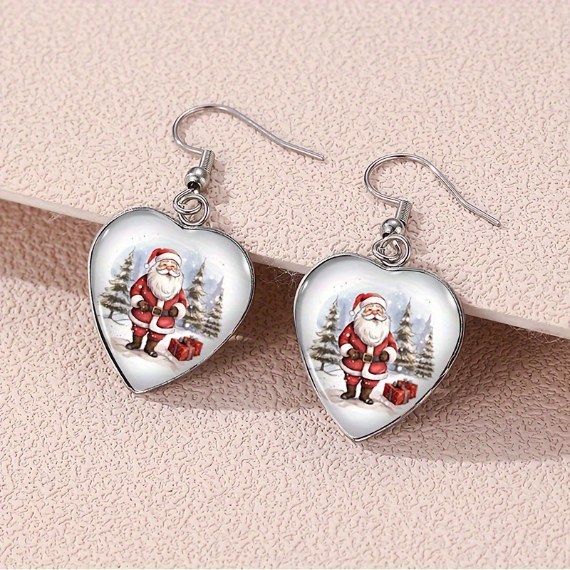 1 Pair Gift Earrings Heart Shaped Earrings