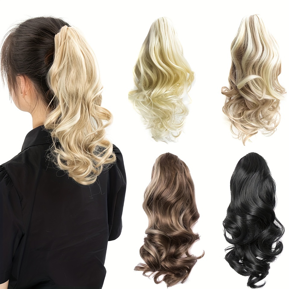 

Claw Ponytails Hair Clip On Wavy Ponytails 14inches Synthetic Hair Extension Hair Clip For Women