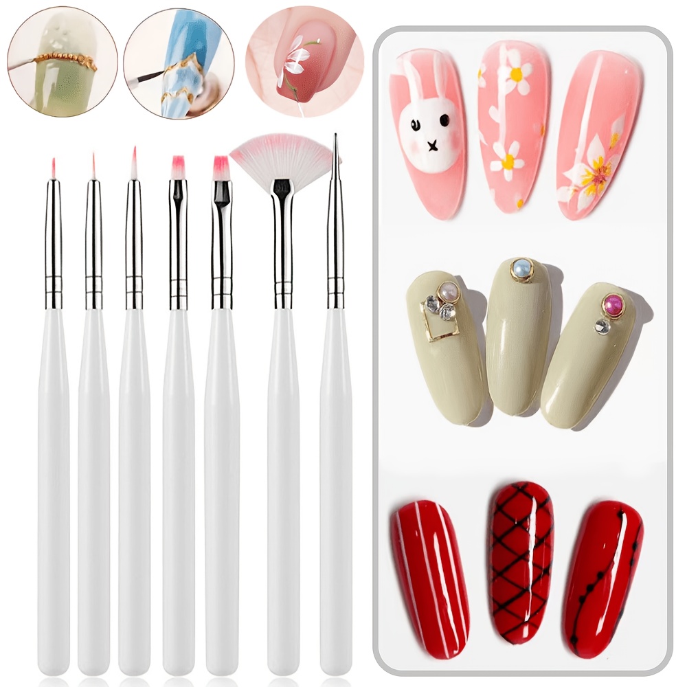 Nail Art Set with Electric Lamp, Drill, Brushes & Rhinestones