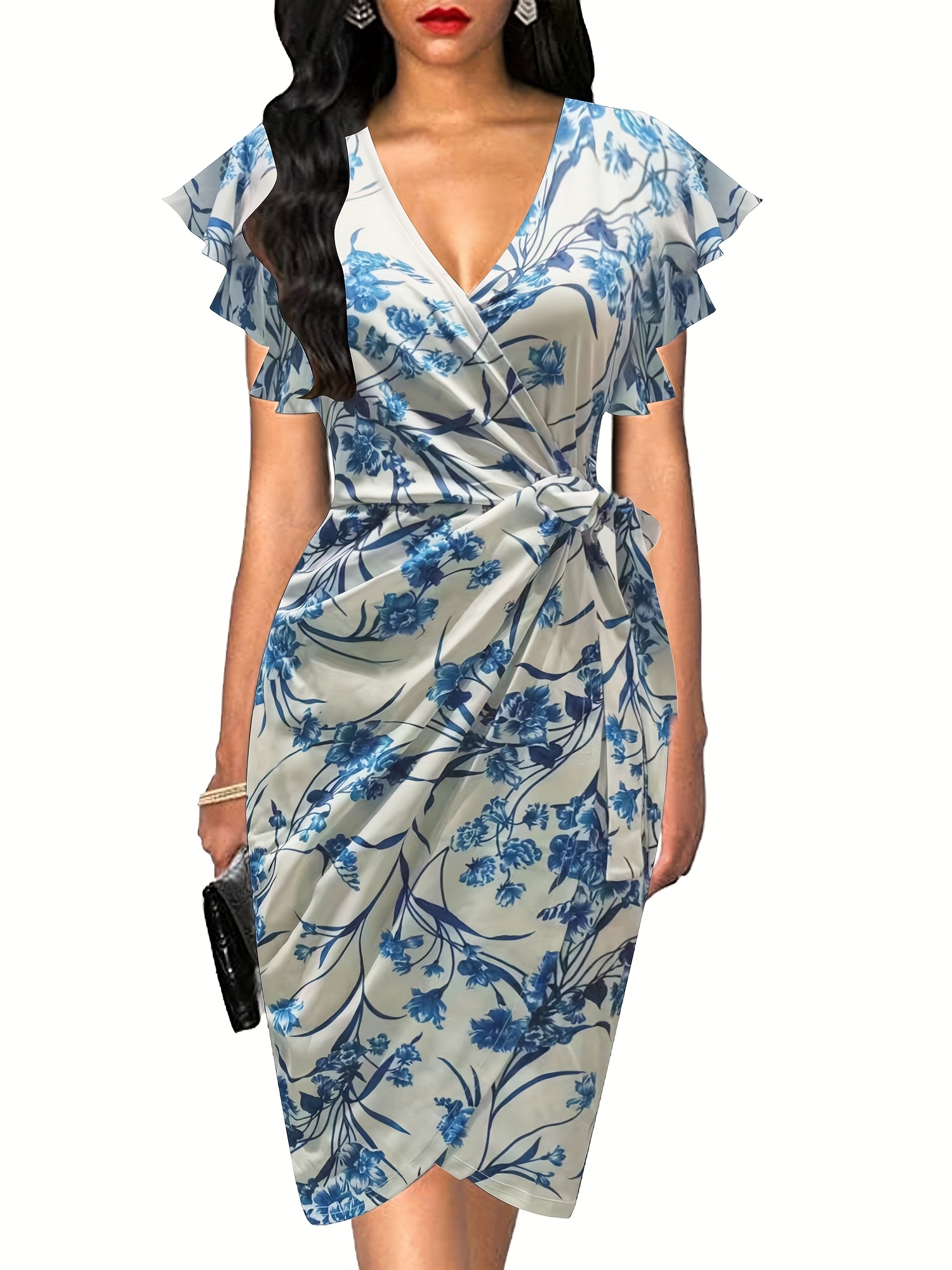 knee length dresses for ladies Tay Floral Midi Dress
