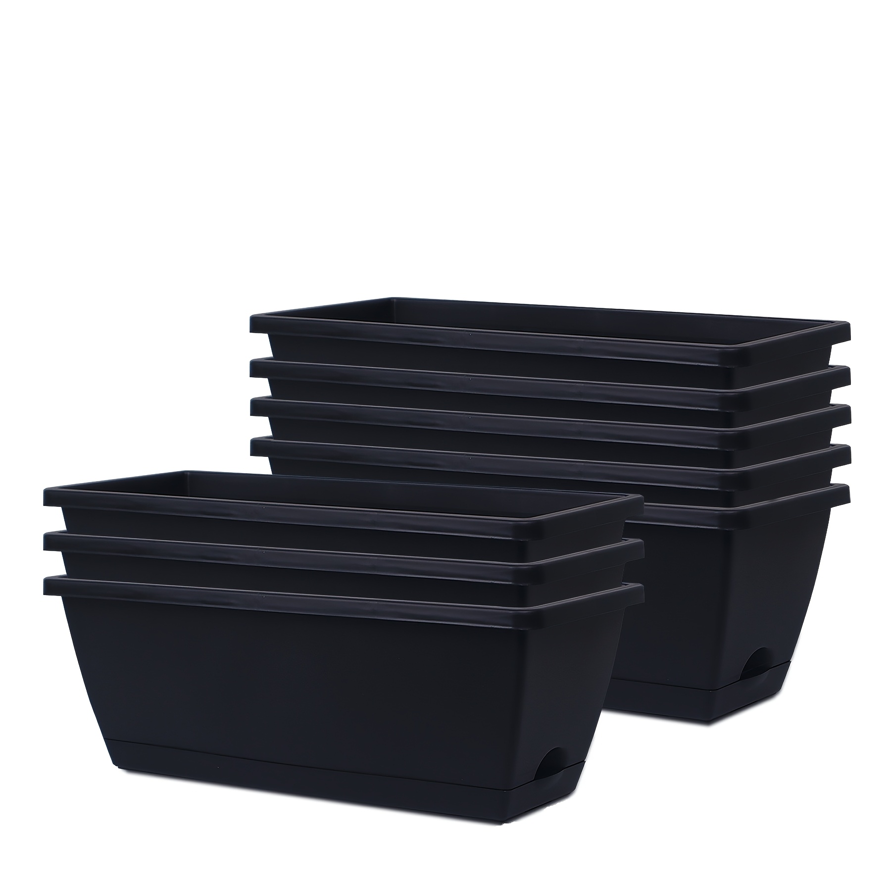 

Box , 7 Plastic 16.6 Rectangular Saucers For , ,