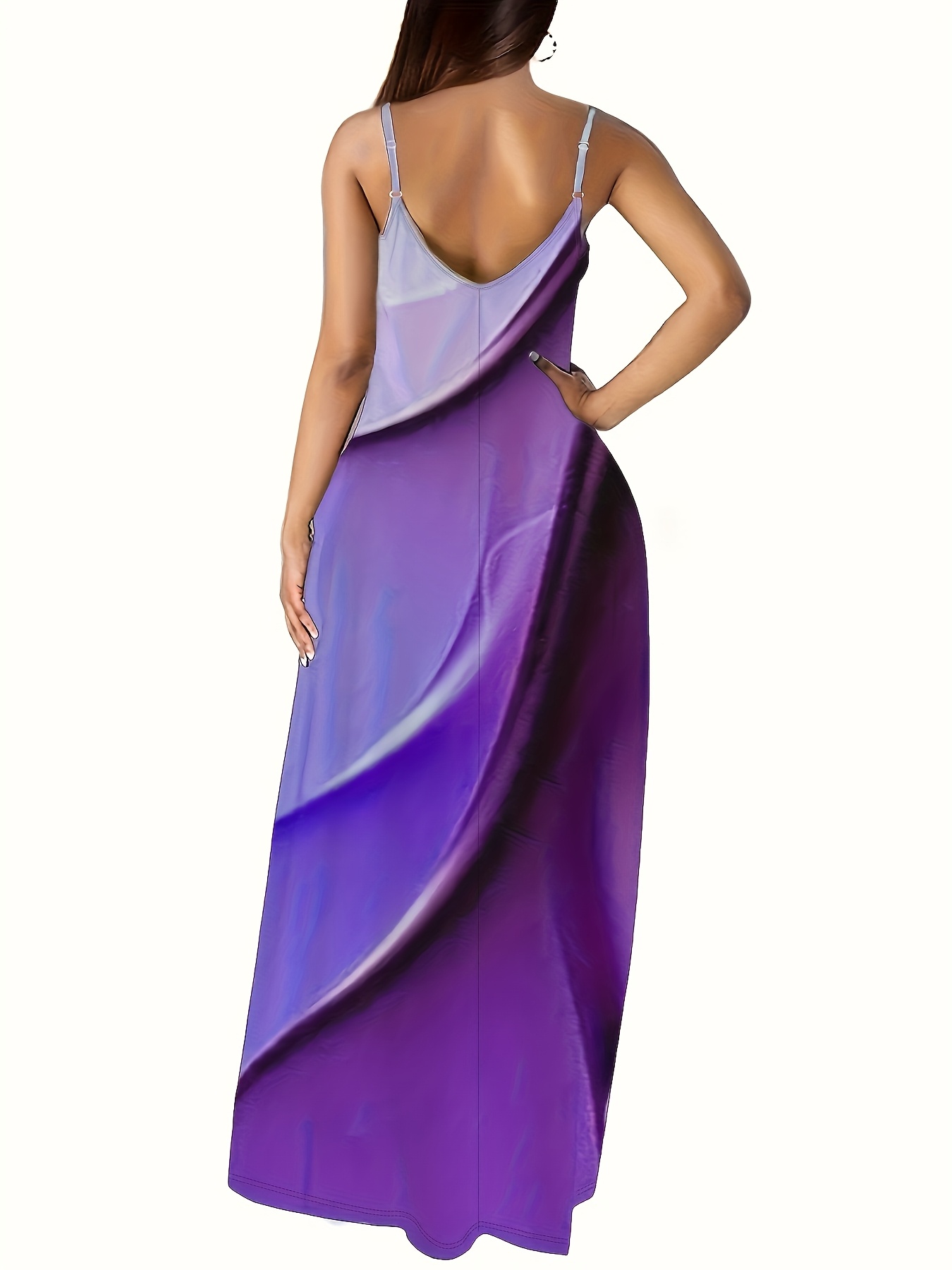 fitted lace wedding dress Women's Purple Maxi Tank Dress 8 – Buford Resale/Consignment Shop