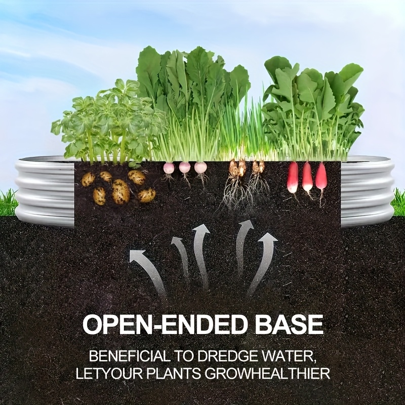 Galvanized Raised Garden Bed in Garden