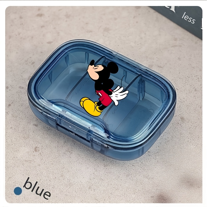 TEMU Mouse Mini Joyero y Estuche de Viaje Retro - Organizador de Plástico con Temática de y a Presión, Almacenamiento Compacto Adecuado para Cuentas,