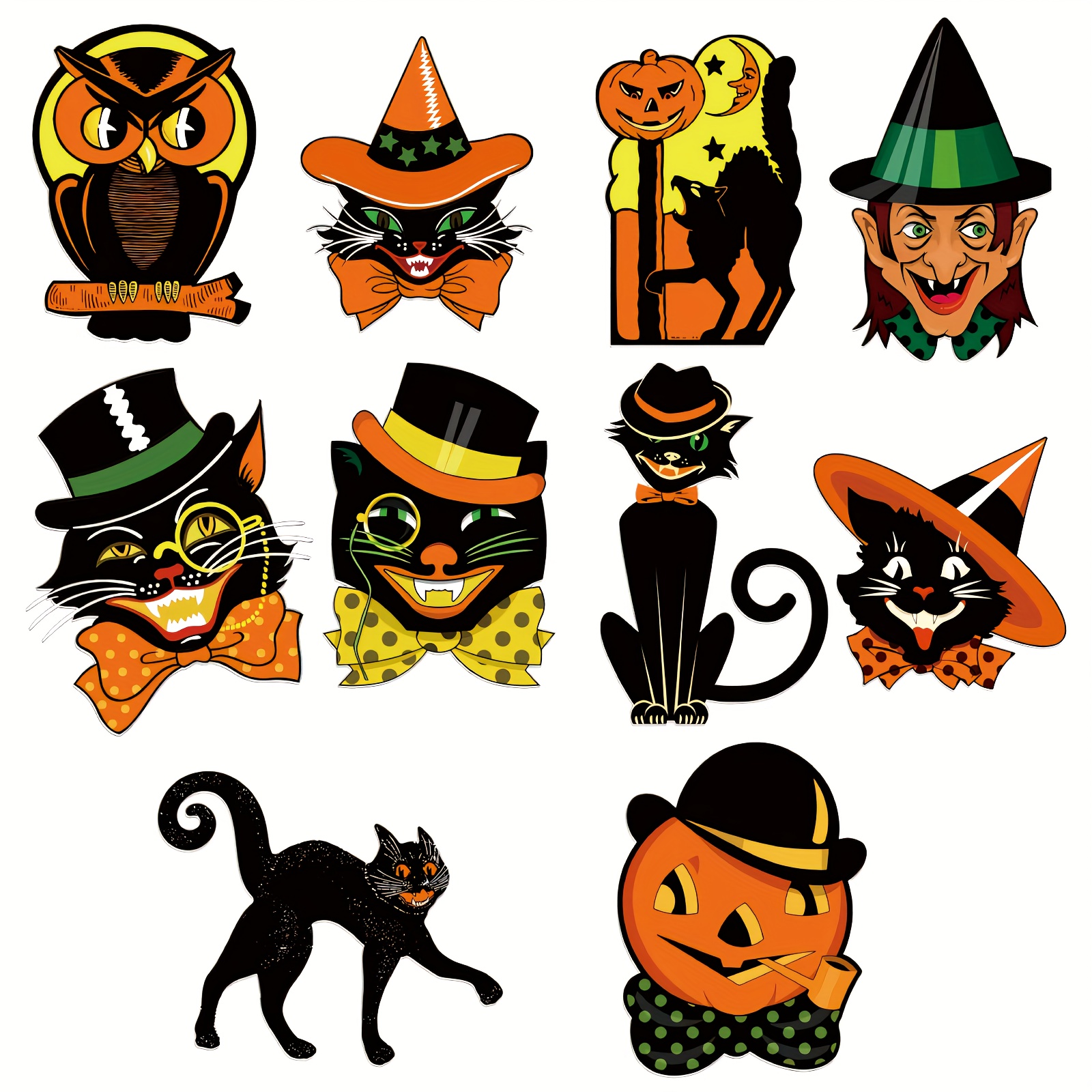 

[ ] 20pcs Halloween - Cat, Owl & For Decorations, - &
