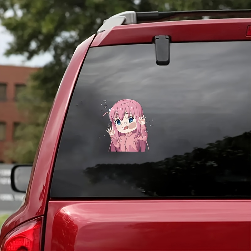 cute anime girl vinyl decal sticker cars laptops water Temu