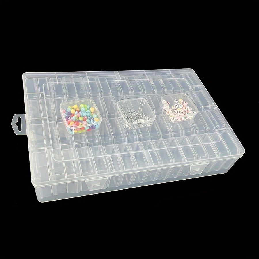 

[top-] Vansuns 64-compartment Clear Plastic Organizer Set Dividers - Storage Containers For Crafts, & Sewing