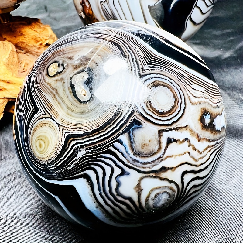 Black agate ball discount