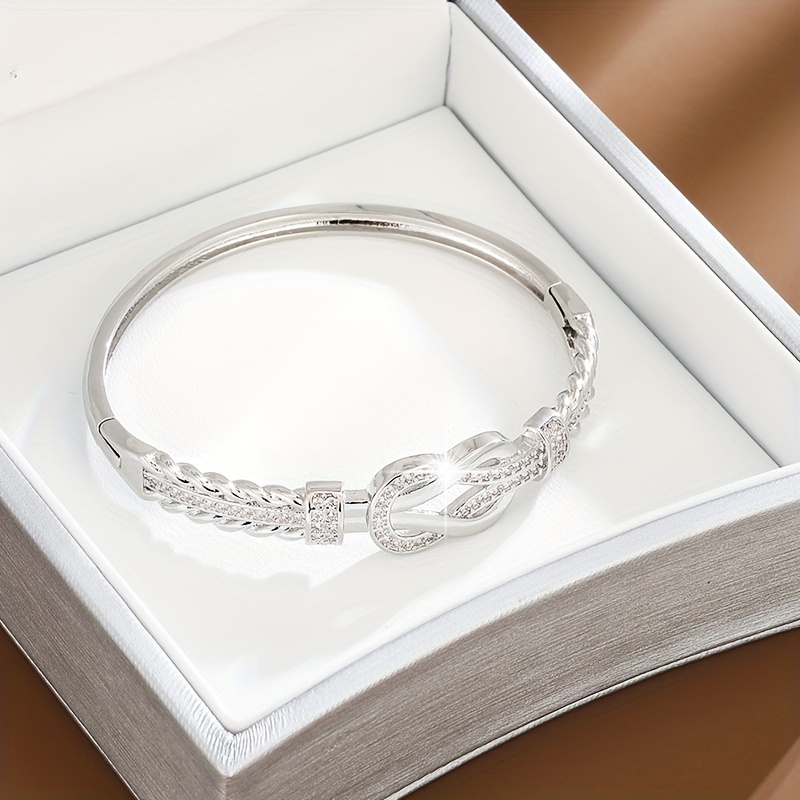 Zirconia Buckle Bracelet for Women