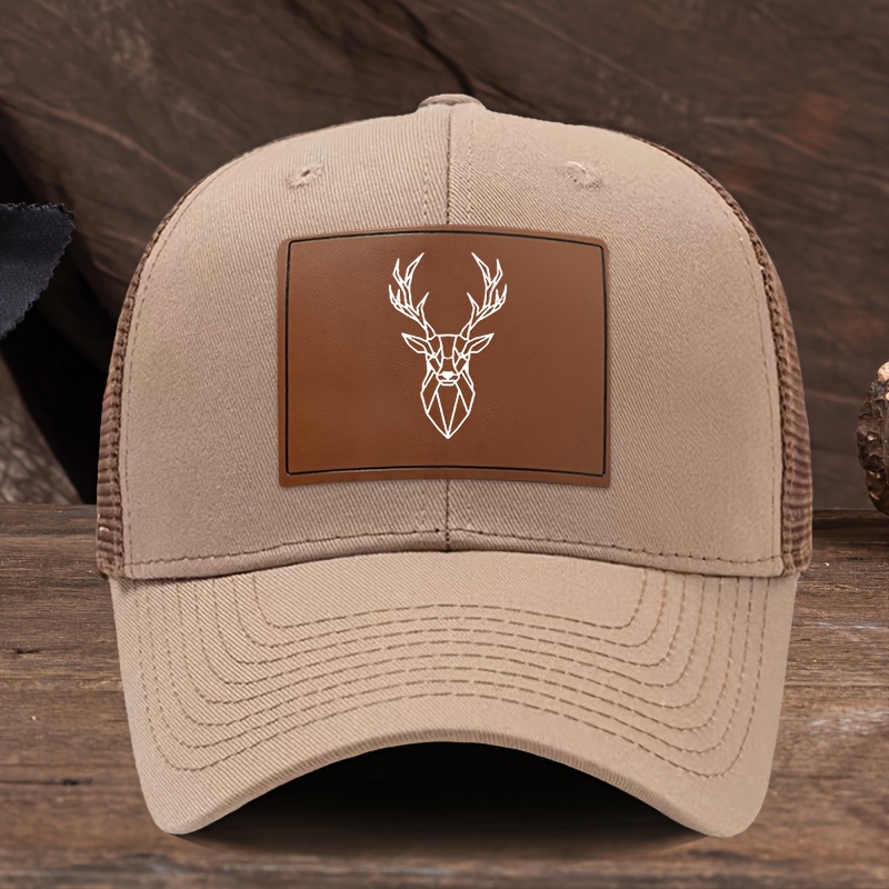 TEMU Gorra de béisbol de calidad con estampado de cabeza de , gorra de malla transpirable de /verano con visera curva para ocio al , deportes,