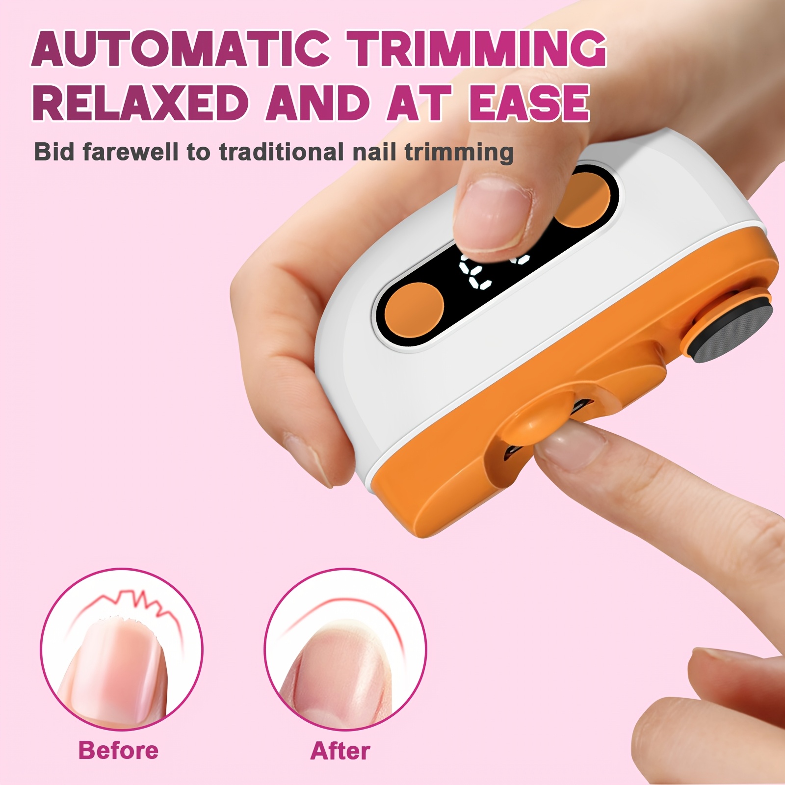 2-in-1 Electric Nail Clipper & Polisher
